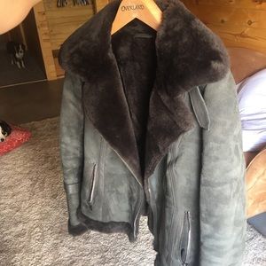 Overland sheepskin pilot jacket